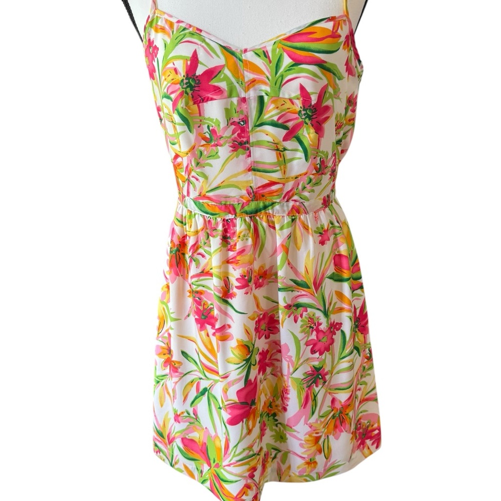 J. Crew Tropical Floral Sleeveless Dress Size 8 Summer Vacation